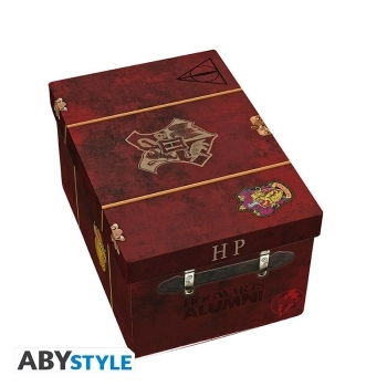 harry potter - premium pack - tazza calderone + portachiavi 3d + spilla in metallo