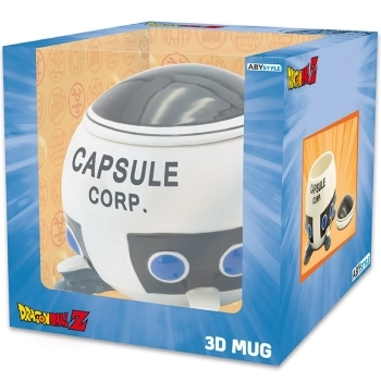 dragon ball - tazza 3d - capsule corp spaceship