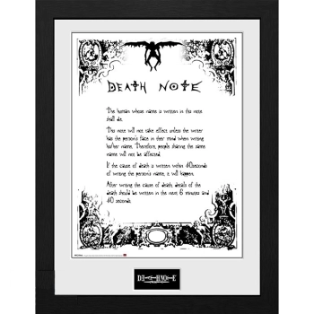 death note - framed print - death note (30x40cm)
