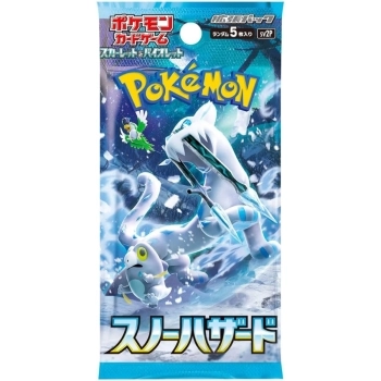 pokemon scarlatto e violetto - snow hazard sv2p - bustina singola 5 carte (kor)