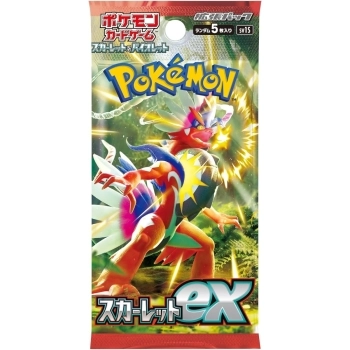 pokemon gcc - pokemon scarlatto e violetto - scarlet-ex sv15 - bustina singola 5 carte (jap)