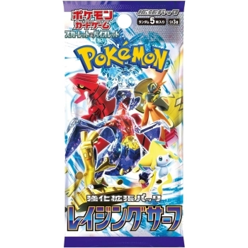 pokemon gcc - pokemon scarlatto e violetto - raging surf sv3a - bustina singola 5 carte (jap)