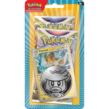 pokemon blister pawmot - 2 bustine + 1 moneta (ita)