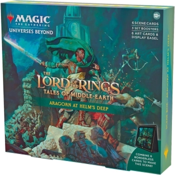 magic the gathering - universes beyond - the lord of the rings - tales of middle-earth - aragorn at helm's deep (eng)
