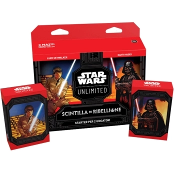 star wars unlimited - scintilla di ribellione - starter set 2 giocatori (ita)