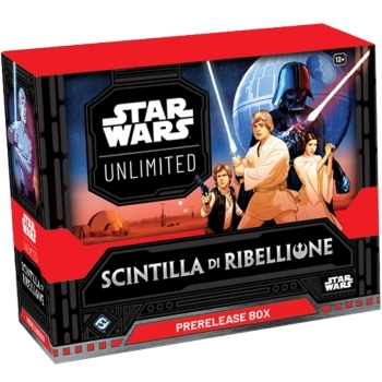 star wars unlimited - scintilla di ribellione - prerelease box (ita)