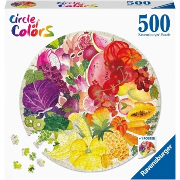 frutta e verdura round - puzzle 500 pezzi