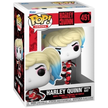 harley quinn - harley quinn with bat 9cm - funko pop 451