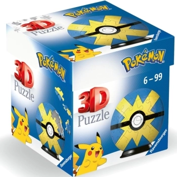 pokemon - quickball - puzzle 3d