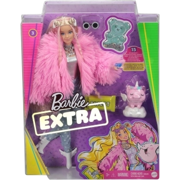 barbie extra - barbie bionda con pelliccia