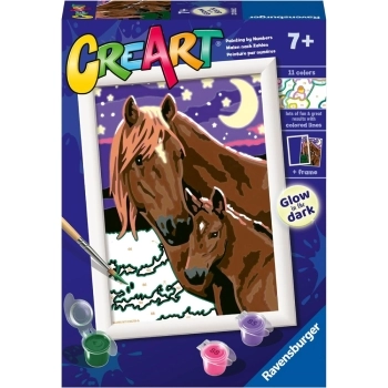 creart - cavalli luna e stelle