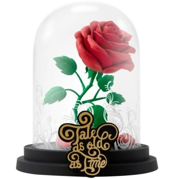 disney: la bella e la bestia - la rosa incantata - statua 12cm