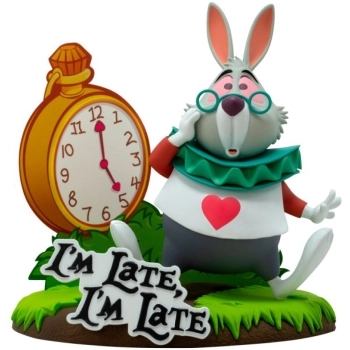 disney: alice in wonderland - bianconiglio - statua 10cm