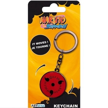 naruto shippuden - moving keychain - sharingan