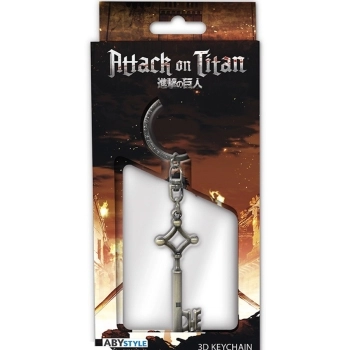 attack on titan - keychain 3d - eren's key
