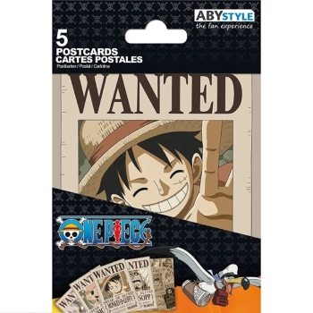 one piece - postcards - wanted set 1 (14,8x10,5cm)