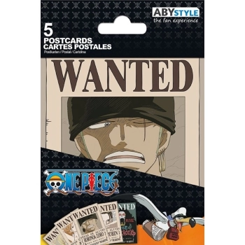 one piece - postcards - wanted set 2 (14,8x10,5cm)