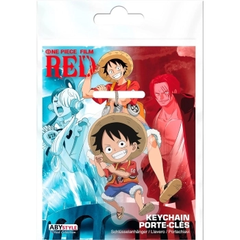 one piece: red - acryl keychain - luffy