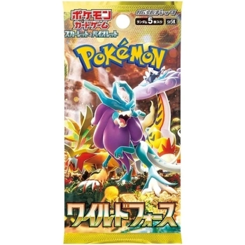pokemon gcc - scarlatto e violetto - wild force sv5k- bustina singola 5 carte (jap)