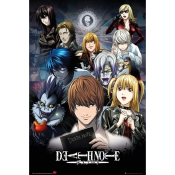 death note - poster maxi 91,5x61cm - protagonisti