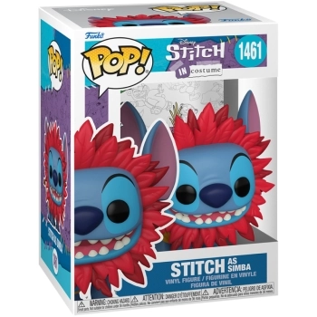 disney: lilo & stitch in costume - stitch as simba 9cm - funko pop 1461