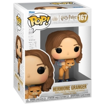 harry potter - hermione with crookshanks 9cm - funko pop 167