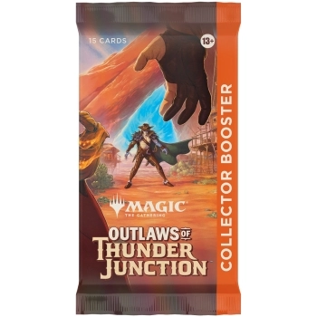 magic the gathering - outlaws of thunder junction - collector booster - bustina singola 15 carte (eng)