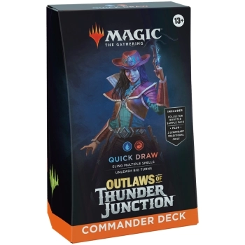 magic the gathering - outlaws of thunder junction - quick draw - mazzo commander (eng)