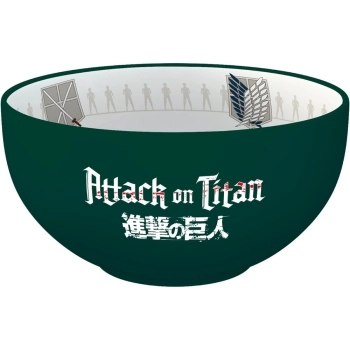 attack on titan - ciotola in ceramica con stemma