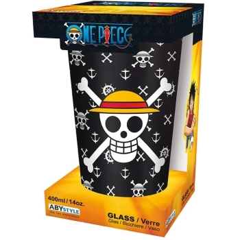 one piece - bicchiere large 400ml - luffy