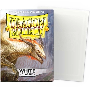 dragon shield standard sleeves - white classic (100 bustine protettive)