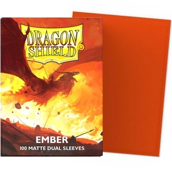 dragon shield standard sleeves - ember dual matte (100 bustine protettive)