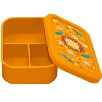 lunch box in silicone - leone