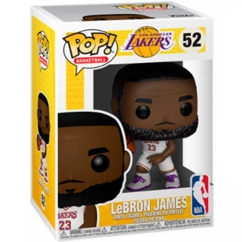 lakers - hebron james (white uniform) 9cm - funko pop 52