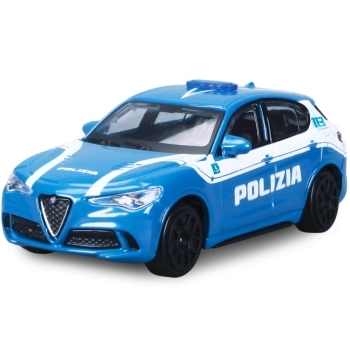 auto burago polizia - 1:24 - modello assortito