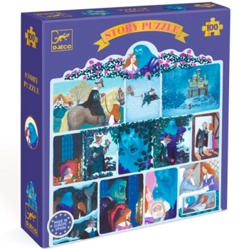 la bella e la bestia - story puzzle 100 pezzi