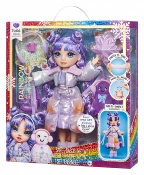 rainbow high - winter wonderland - violet - fashion doll 28cm