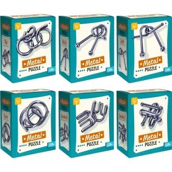 rompicapo metal puzzle 25cm - modello assortito