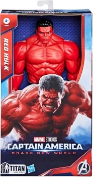 captain america brave new world - hulk rosso titan hero di 30cm
