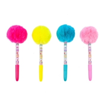 cubie squad - penna cristal pompom - modello assortito