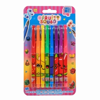 fruity squad - set di 8 penne gel profumate