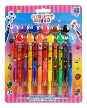 fruity squad - set di 12 penne gel profumate