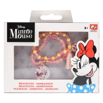 disney - minnie mouse - set di 2 braccialetti