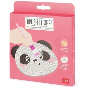 tappetino pulisci pennelli da trucco - brush it off! - panda
