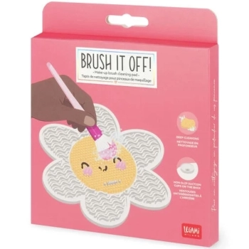 tappetino pulisci pennelli da trucco - brush it off! - daisy