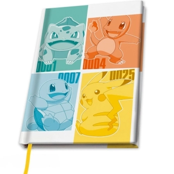 pokemon - notebook a5 - kanto starters