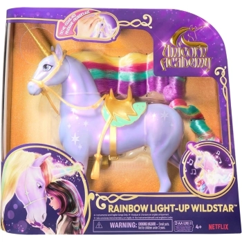 unicorn academy - rainbow light-up wildstar - unicorno 28cm