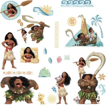 disney: vaiana - adesivo removibile da parete