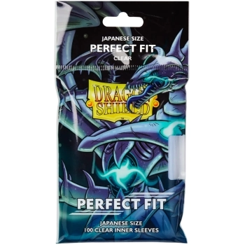 dragon shield japanese size sleeves - clear toploading - perfect fit clear (100 bustine protettive)