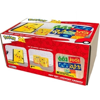 pokemon - gift set - pikachu a5 notebook + mug + postcards